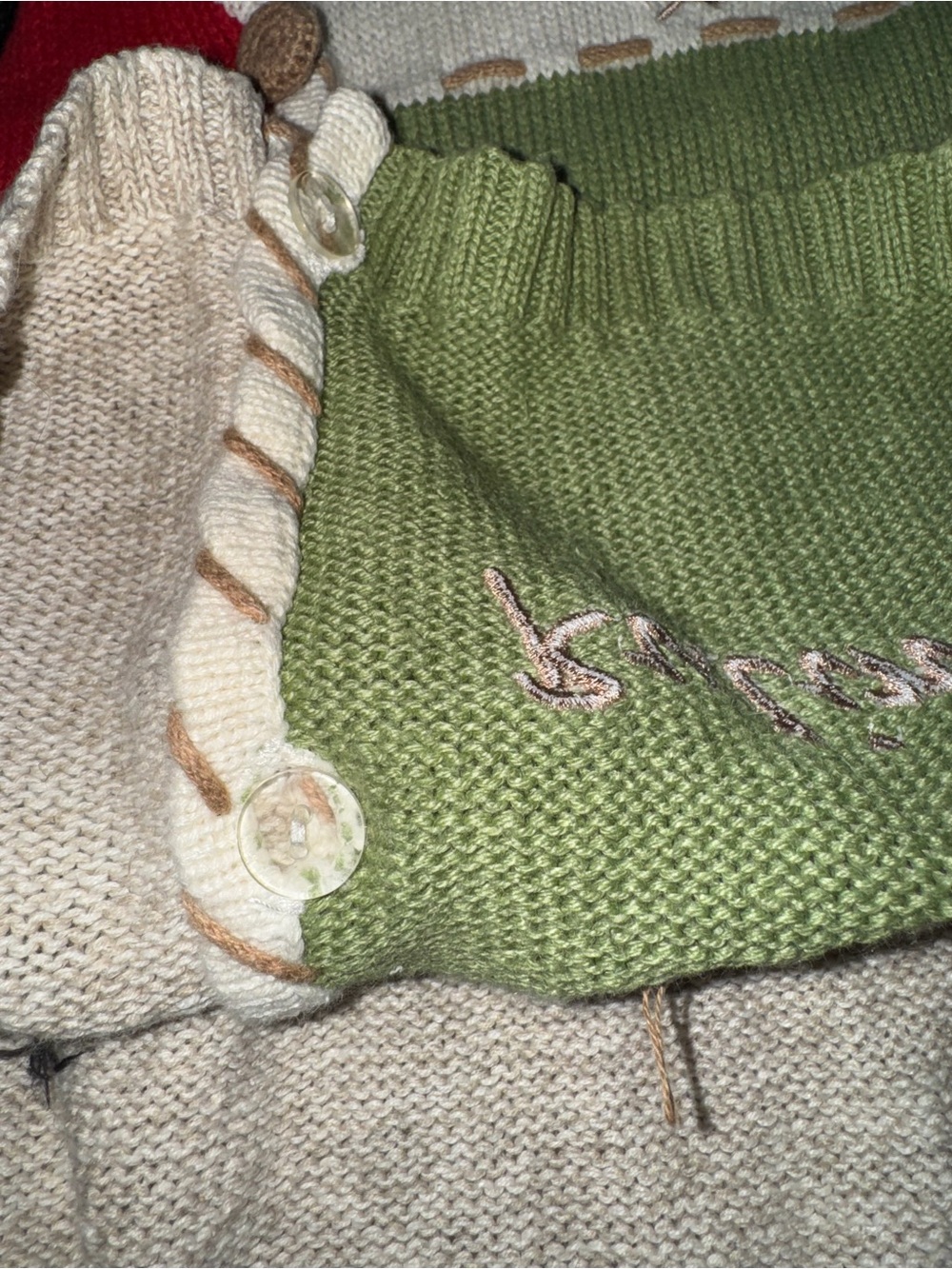 Vintage 90s Mandal Bay Knit Chicken Rooster Embroidered Sweater Vest Size Xl - Picture 7 of 13
